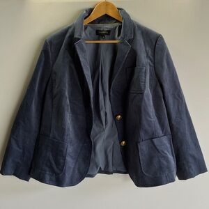 Talbots Dark Blue Blazer with Gold Buttons